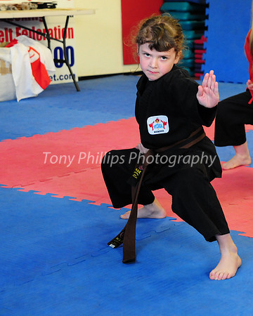 Piper Dobie, Just Prior To Being Presented With Her Black Belt At Sheffield Dragons.