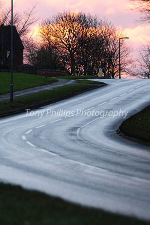 Beaverhill Road At Daybreak, Woodhouse Sheffield